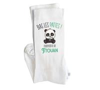 Planetee Chaussettes Titouan Bas les pattes Panda Taille 41-45 | Cadeau Original pour Hommes Anniversaire Noël Humour