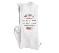 Planetee Chaussettes Une Isabelle aussi géniale Taille 36-40 - Femme Drôles et Insolites - Cadeau Original et Humour - Anniversaire, Noël, Fête des Mères