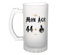 Planetee Chope de bière 45 ans Humour | Idée Tasse Cadeau Homme Famille Anniversaire Noël Pinte cervoise