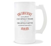 Planetee Chope de Bière Directrice aussi géniale | Idée Verre à bière Pinte Cadeau Apéro Noël Secret Santa Travail Boulot Retraite Anniversaire Humour