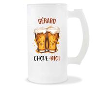 Planetee Chope de bière Gérard Chope-moi | Pinte Couple Saint Valentin Anniversaire Cadeau Romantique