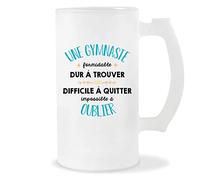 Planetee Chope de bière Une Gymnaste Formidable | Verre à bière Pinte cadeau amie collègue de travail, départ retraite