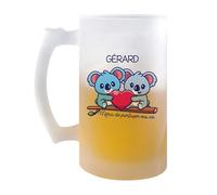 Planetee Chope Gérard Merci de faire partie de ma vie | Verre à Bière Pression Pinte Couple Saint Valentin Mariage Fiançailles Anniversaire Cadeau Romantique