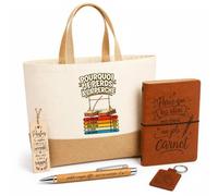 Planetee Coffret Cadeau Saut à la Perche Pourquoi je perds | Sac Cabas Coton et Jute 18 L, Carnet, Stylo Bambou, Porte-Clés, Marque-Page | 5 Pièces Gravées | Anniversaire Noël
