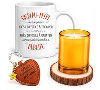 Planetee Coffret Mug Un Beau-Frère aussi génial c'est difficile à trouver, très difficile à quitter, carrément impossible à oublier