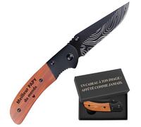 Planetee Couteau Meilleur PAPY du Monde | Canif | Couteau pliant | Travail Départ Retraite | Boîte de rangement | Idée Cadeau Noël Papa Anniversaire