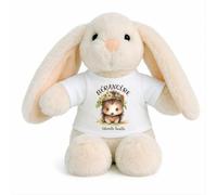 Planetee Doudou Bébé Lapin Berangere Bouille HérissonGaze de Coton Lapin Cadeau Naissance Nouveau-Né Baby Shower