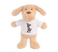 Planetee Doudou Peluche Chien Greyhound (Lévrier Anglais) : Chibi | Peluche Bébé avec T-Shirt Imprimé 15 cm | Cadeau Propriétaire Chien Naissance Baby Shower Baptême | Fille Garçon Mixte