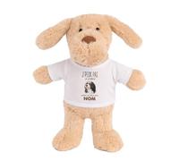 Planetee Doudou Peluche Chien Terrier Tibétain : Passer du Temps | Peluche Bébé avec T-Shirt Imprimé 15 cm | Cadeau Propriétaire Chien Naissance Baby Shower Baptême | Fille Garçon Mixte