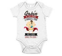 Planetee Gabin | Un Jour Je changerai Le Monde | Body avec Manche pour bébé garçon
