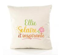 Planetee Housse de Coussin Ellie Solaire Inspirante