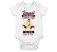 Planetee Ismaël | Un Jour Je changerai Le Monde | Body avec Manche pour bébé garçon