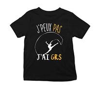 Planetee J'peux Pas J'Ai GRS | T-Shirt Enfant Collection Humour Gymnastique 12 Ans