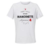 Planetee Maillot de Sport Femme Mamounette - T-Shirt Respirant Polyester Manches Courtes - Cadeau Sportive Anniversaire Noël Fête des Mères - Taille M
