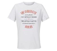 Planetee Maillot de Sport Femme Une Guillemette Aussi Geniale - T-Shirt Respirant Polyester Manches Courtes - Cadeau Sportive Anniversaire Noël Fête des Mères
