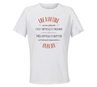 Planetee Maillot de Sport Femme Une Martine Aussi Geniale - T-Shirt Respirant Polyester Manches Courtes - Cadeau Sportive Anniversaire Noël Fête des Mères - Taille M