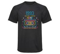 Planetee Maillot de Sport Homme 1993 Edition Limitee - T-Shirt Respirant Polyester Manches Courtes - Cadeau Sportif Anniversaire Noël Fête des Pères - Taille XS