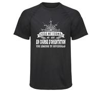 Planetee Maillot de Sport Homme Course Dorientation Une Legende Tu Deviendras - T-Shirt Respirant Polyester Manches Courtes - Cadeau Sportif Anniversaire Noël Fête des Pères - Taille XXL