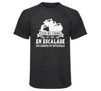 Planetee Maillot de Sport Homme Escalade Une Legende Tu Deviendras - T-Shirt Respirant Polyester Manches Courtes - Cadeau Sportif Anniversaire Noël Fête des Pères - Taille L