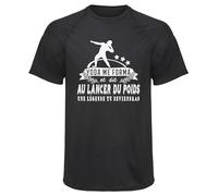 Planetee Maillot de Sport Homme Lancer du Poids Une Legende Tu Deviendras - T-Shirt Respirant Polyester Manches Courtes - Cadeau Sportif Anniversaire Noël Fête des Pères - Taille XXL