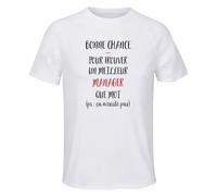 Planetee Maillot de Sport Homme Manager Ca n'existe Pas Homme - T-Shirt Respirant Polyester Manches Courtes - Cadeau Sportif Anniversaire Noël Fête des Pères