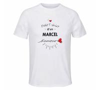 Planetee Maillot de Sport Homme Marcel Damour - T-Shirt Respirant Polyester Manches Courtes - Cadeau Sportif Anniversaire Noël Fête des Pères