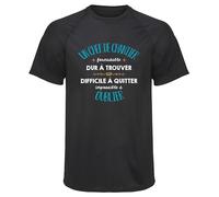 Planetee Maillot de Sport Homme pour Un Chef de Chantier Formidable Blanc - T-Shirt Respirant Polyester Manches Courtes - Cadeau Sportif Anniversaire Noël Fête des Pères - Taille L