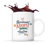 Planetee Mug Adopté par un Toutou Cadeau Chien Lover