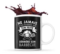 Planetee Mug barbecue Prénom métier âge Personnalisable | Tasse drôle pour Femme chef cuisinière | idée cadeau anniversaire Noël