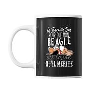 Planetee Mug Beagle Je travaille dur