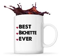 Planetee Mug Best Bichette Ever | Idée Tasse Cadeau Couple Saint Valentin Femme Anniversaire Noël