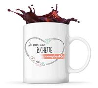 Planetee Mug Bichette Irremplaçable | Idée Tasse Cadeau Couple Saint Valentin Femme Anniversaire Noël