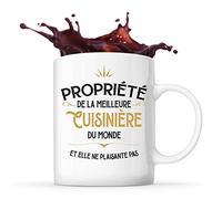 Planetee Mug blanc Propriété de la Meilleure Cuisinière