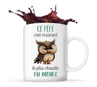 Planetee Mug Ce Pépé Le plus Chouette | Tasse Fête des Grands-Pères Prénom Cadeau Anniversaire Noël Humour