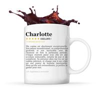 Planetee Mug Charlotte Avis copine recommandation copain | Tasse Couple Prénom Saint Valentin Cadeau Famille Anniversaire Noël