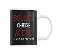 Planetee Mug Chasse C'est ma Routine | Tasse Humour