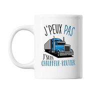 Planetee Mug Chauffeur-routier j'peux pas Blanc