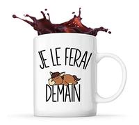 Planetee Mug Cheval Poney Je le ferai demain
