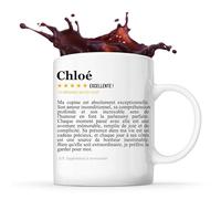 Planetee Mug Chloé Avis copine recommandation copain | Tasse Couple Prénom Saint Valentin Cadeau Famille Anniversaire Noël