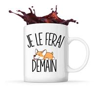 Planetee Mug Corgi Je le ferai demain