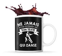 Planetee Mug Danseur Prénom métier âge Personnalisable | Tasse drôle pour Danse | idée cadeau anniversaire Noël fête des Pères