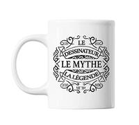 Planetee Mug Dessinateur Le Mythe la Légende blanc