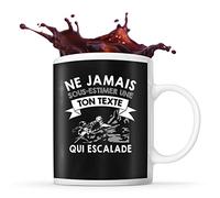 Planetee Mug escalade Prénom métier âge Personnalisable | Tasse drôle pour Femme Escaladeuse | idée cadeau anniversaire Noël