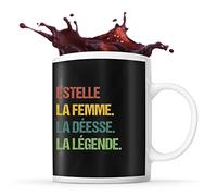 Planetee Mug Estelle la Déesse la Légende Vintage | Tasse Prénom Cadeau Anniversaire Humour