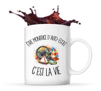 Planetee Mug Être monitrice d'auto-école c'est la vie | Tasse en Céramique 330 ml Recto Verso Passe au Lave-Vaisselle | Café Thé Bureau Maison | Cadeau Formateur Formatrice Collègue Anniversaire Noël