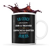 Planetee Mug Formidable Coach Tasse Cadeau Travail noir | Idée Tasse Cadeau Travail Boulot Métier Départ Retraite Collègue Anniversaire Noël