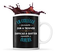 Planetee Mug Formidable Collègue Tasse Cadeau Travail noir | Idée Tasse Cadeau Travail Boulot Métier Départ Retraite Collègue Anniversaire Noël
