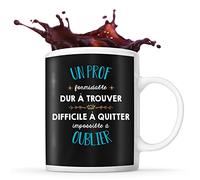 Planetee Mug Formidable Prof Tasse Cadeau Travail noir | Idée Tasse Cadeau Travail Boulot Métier Départ Retraite Collègue Anniversaire Noël