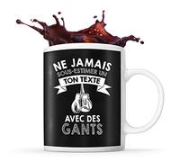 Planetee Mug gants boxe Prénom métier âge Personnalisable | Tasse drôle pour Boxeur | idée cadeau anniversaire Noël fête des Pères