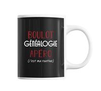 Planetee Mug Généalogie C'est ma Routine | Tasse Humour